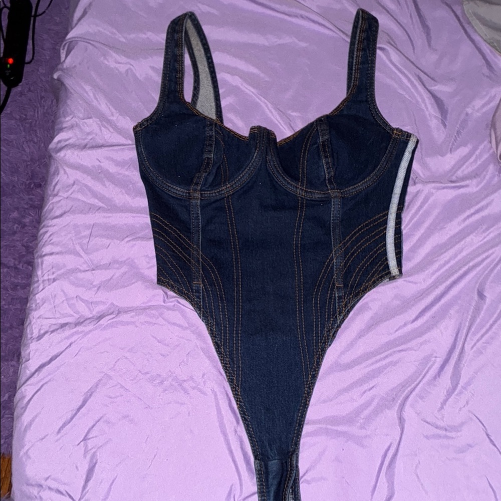 Ivy park Adidas Denim bodysuit